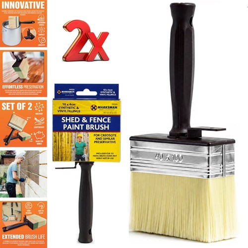 Shed and fence paint - paint, brush