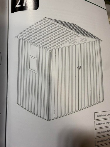 Brand new metal garden shed - new,