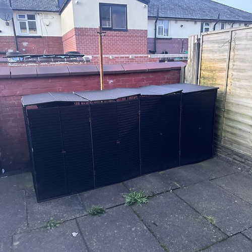 Wheelie bin storage quadruple - wheelie,
