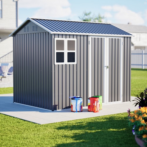 Metal garden shed - metal, window