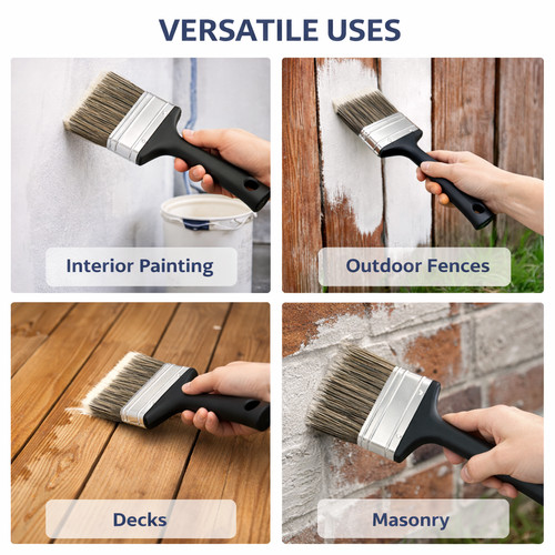 Shed fence brush - fence, 4"
