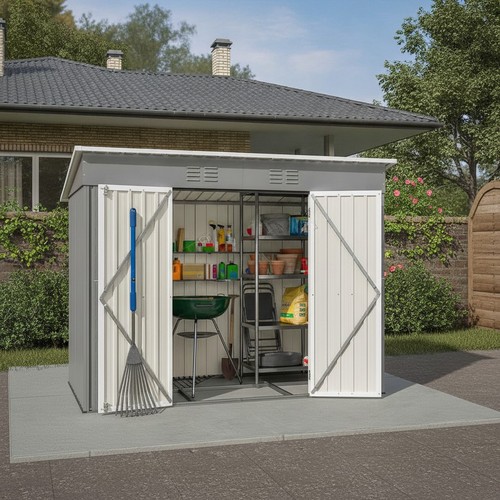 Garden shed 4x8ft metal - garden,